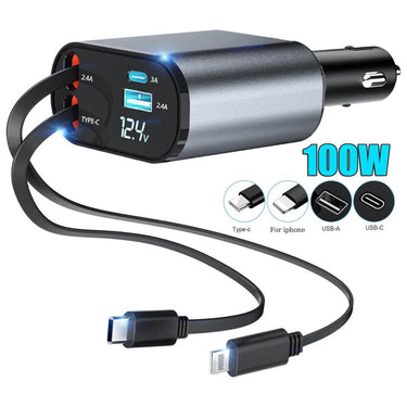 Cargador Universal Para Autos Tipo C/ Iphone - KATZER
